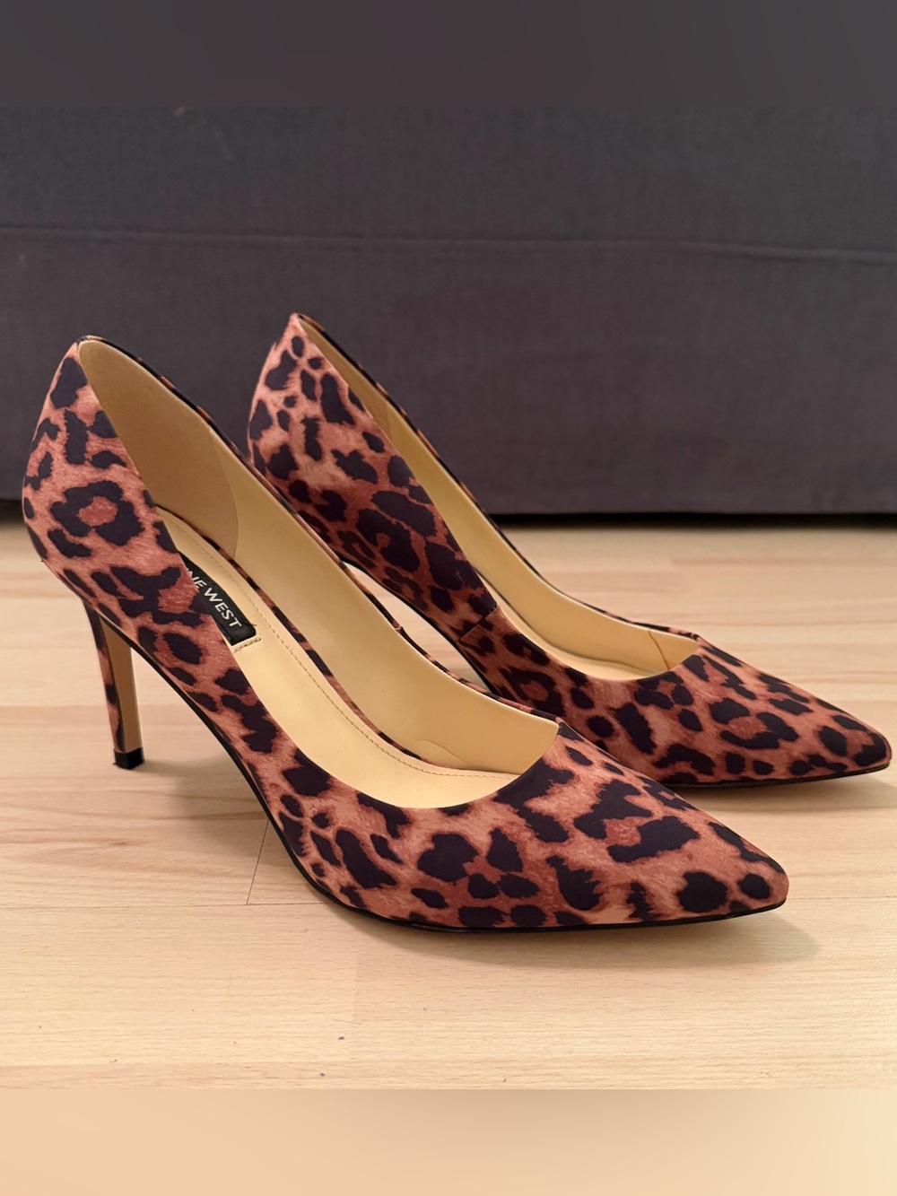 Nine West Ezra Pointy Toe Pump Animal Print Women’s Size 8